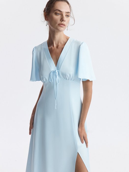 Атласное платье из лиоцелла: фото №2