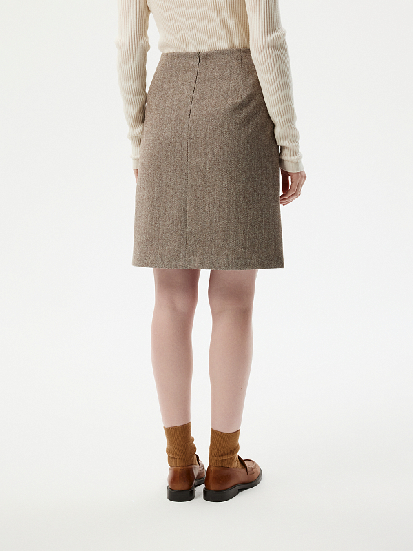 Мини-юбка из твида