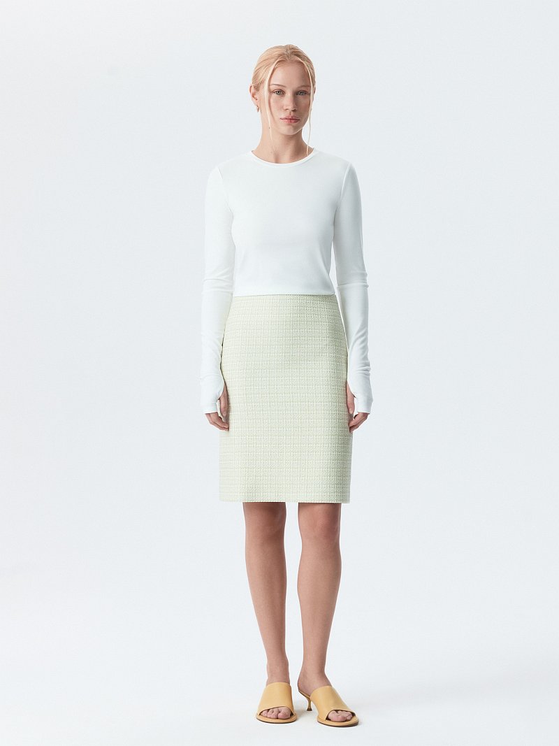 Мини-юбка из твида