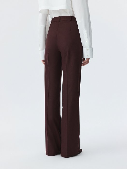 Расклешенные брюки из фланели: фото №5