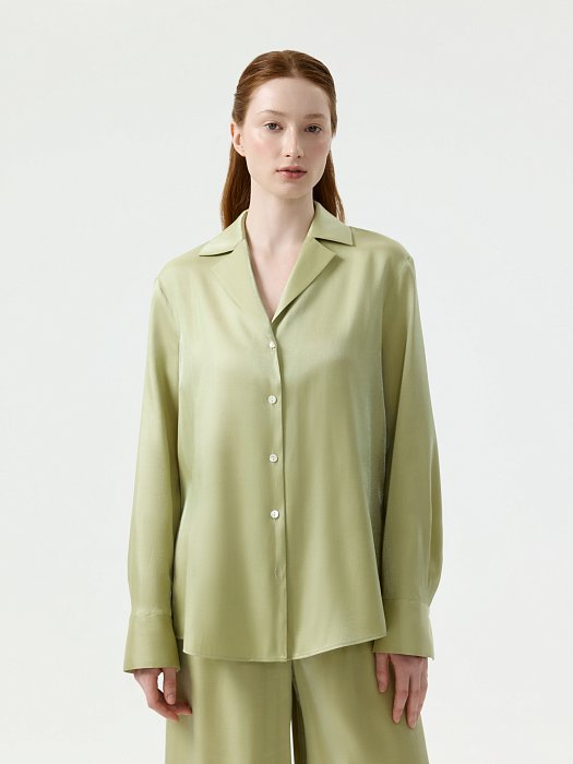 Атласная блуза оверсайз: фото №4