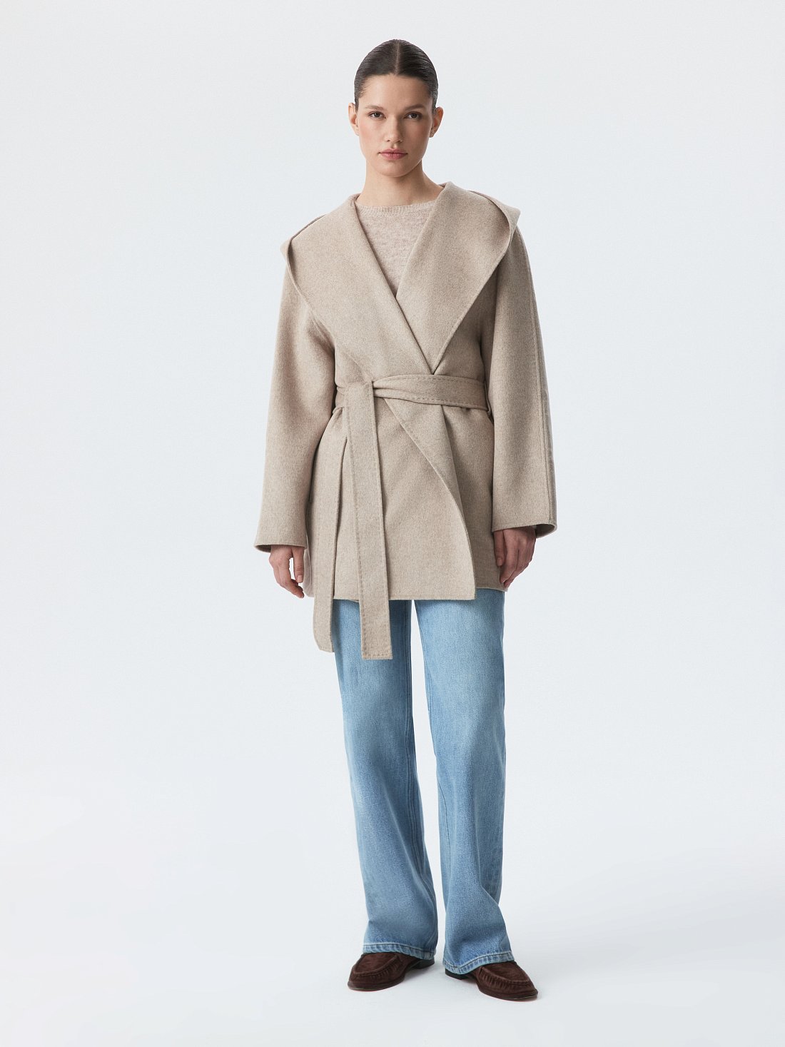 Полупальто с капюшоном (Р158): фото №1