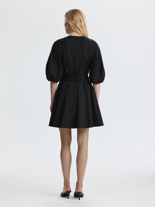 Платье из хлопка с поясом: фото №5