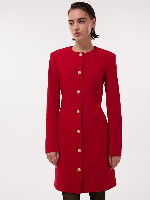 Платье-футляр с длинными рукавами: фото №2