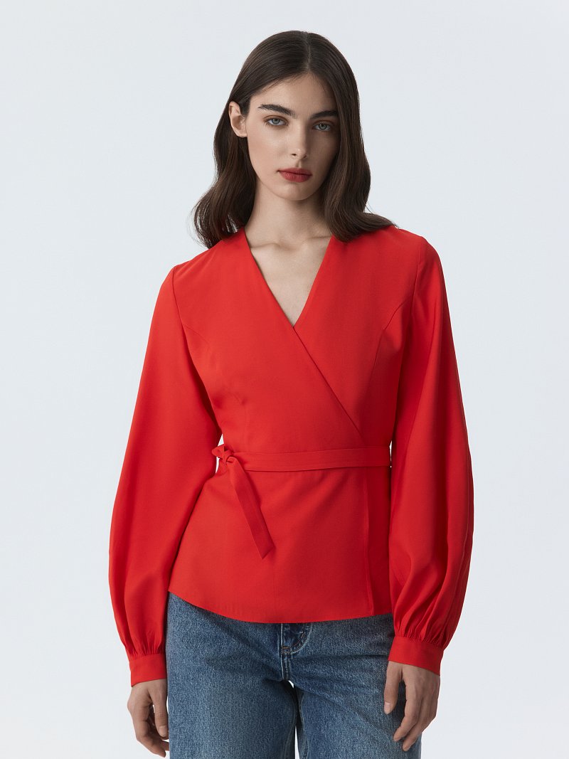 Блуза на запах