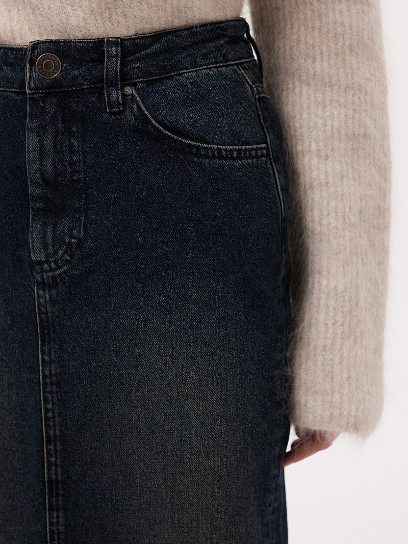 Юбка-миди из денима