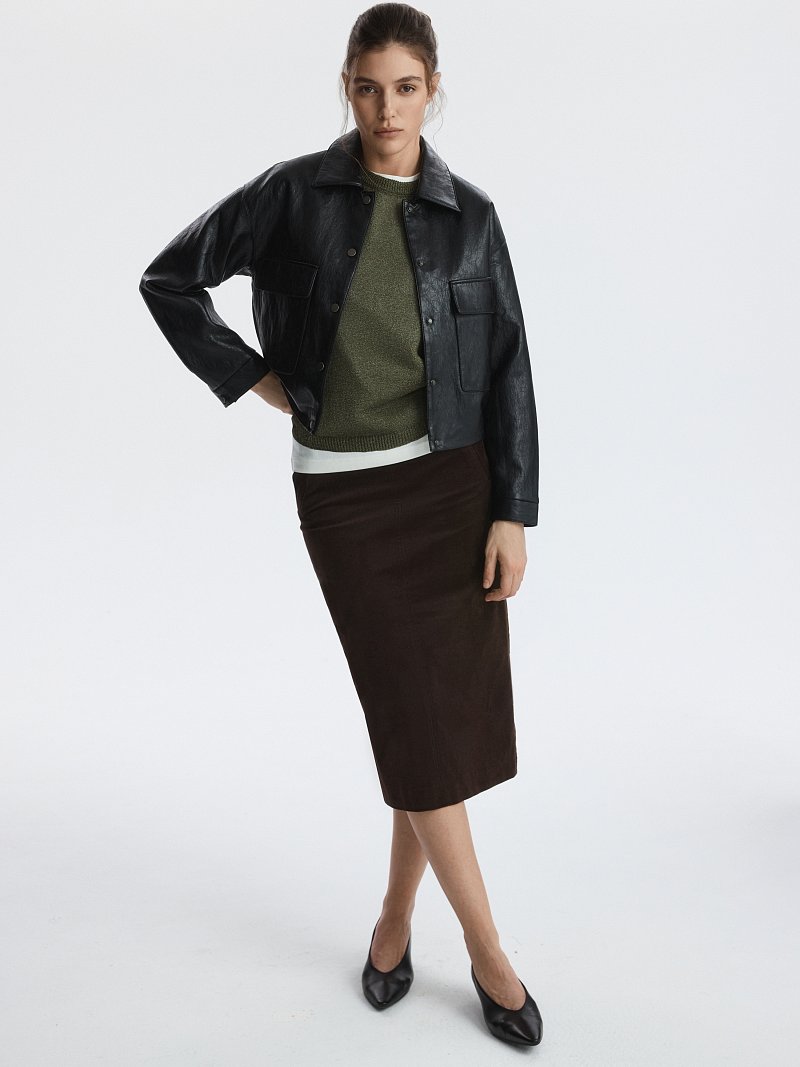 Куртка из искусственной кожи