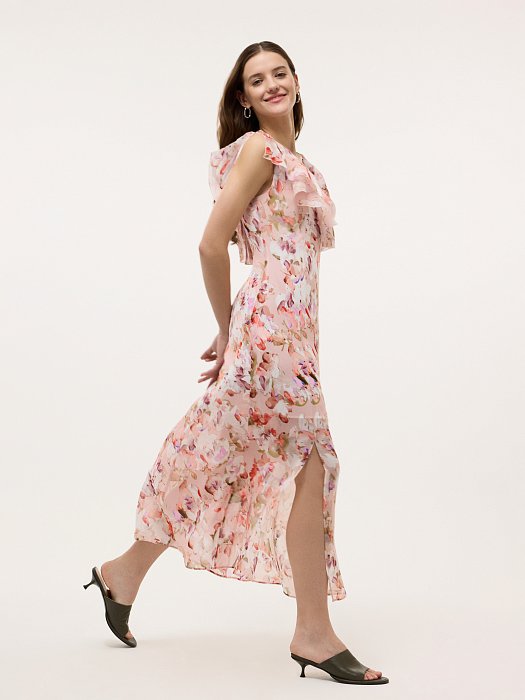 Шифоновое платье с воланами: фото №5