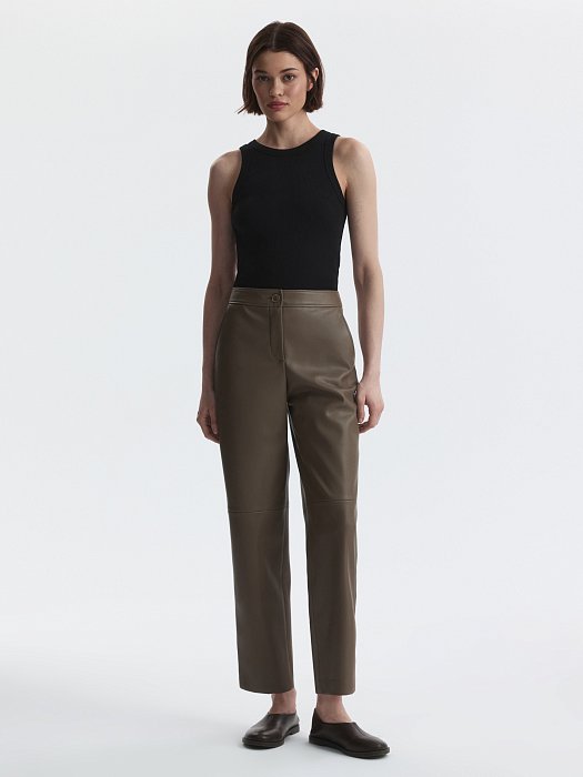 Брюки из искусственной кожи: фото №2