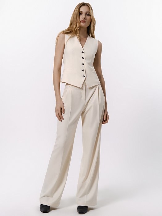 Однобортный жилет на пуговицах: фото №3