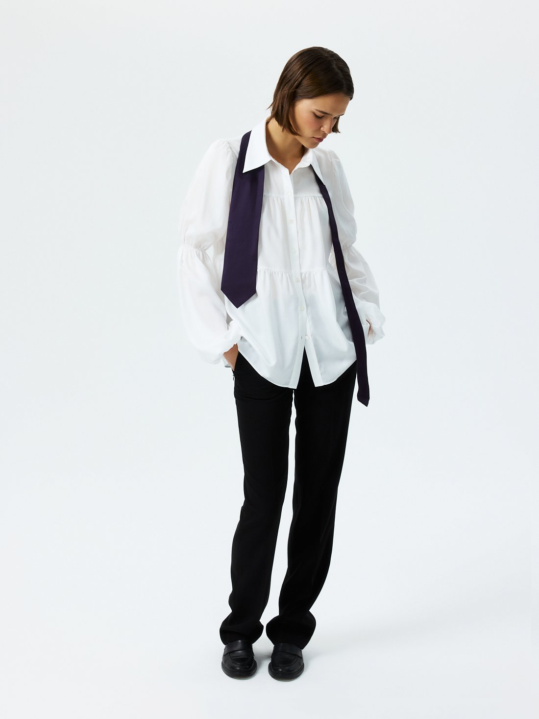 Ярусная блуза из лиоцелла: фото №1