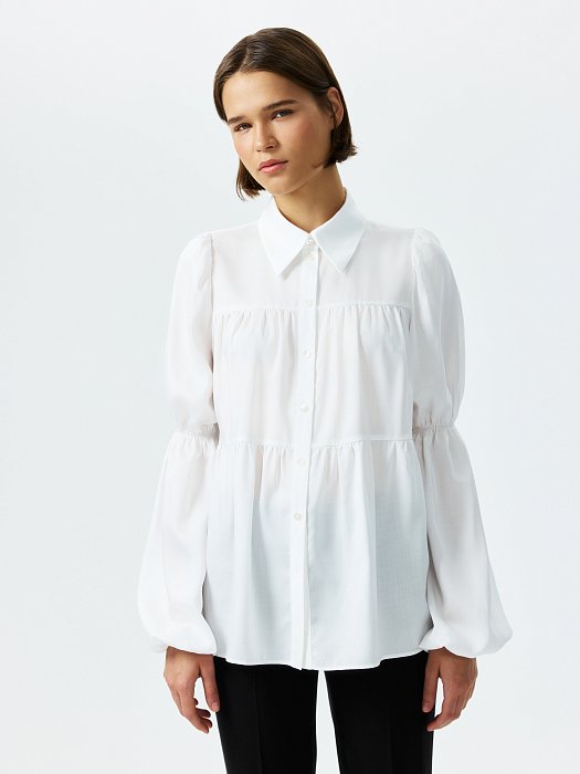 Ярусная блуза из лиоцелла: фото №2