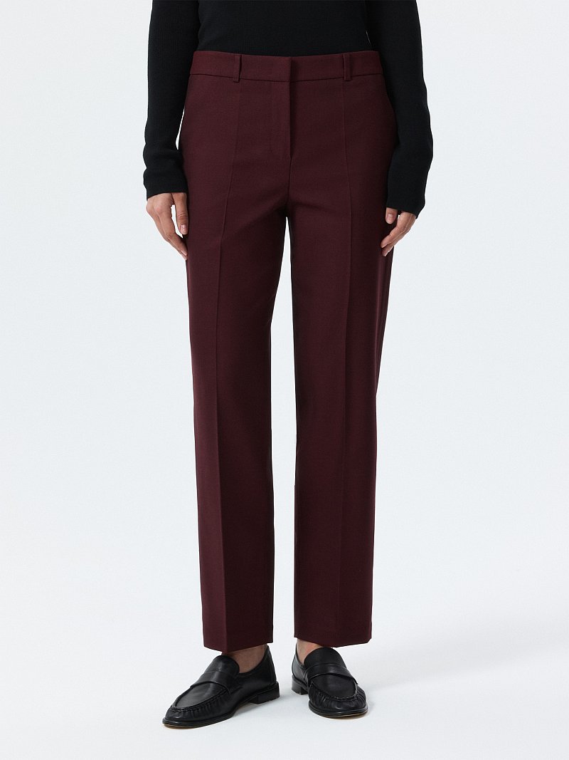 Укороченные брюки с шерстью