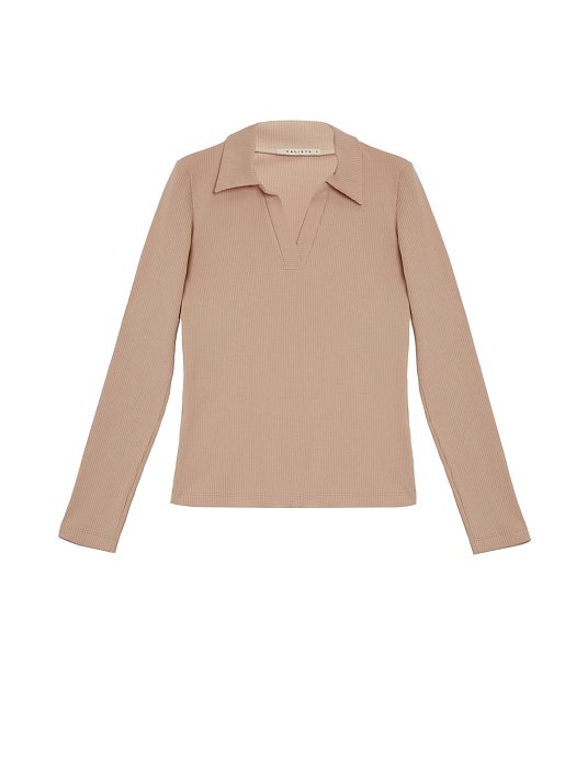 Джемпер-поло в рубчик : фото №5