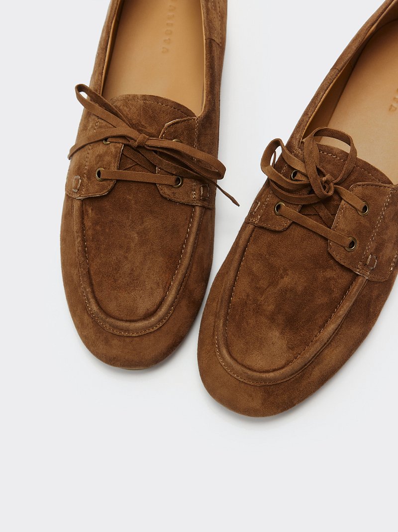 Полуботинки из натуральной замши