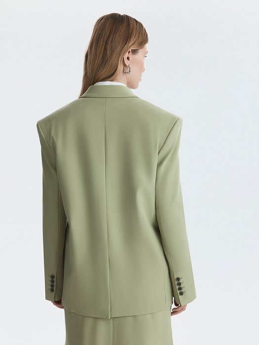 Двубортный жакет из вискозы (Р158): фото №5