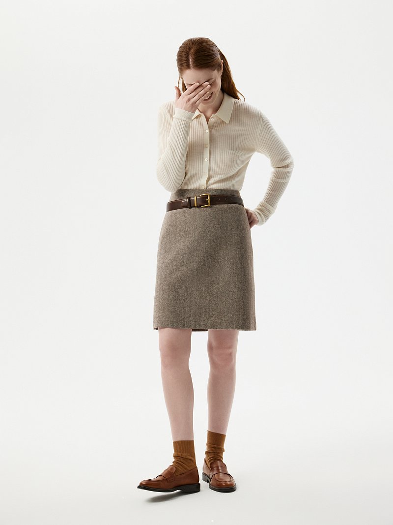 Мини-юбка из твида