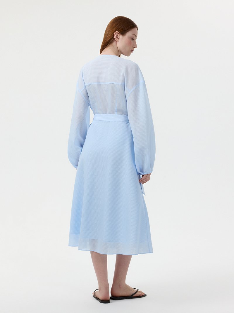 Расклешенное платье из вискозы