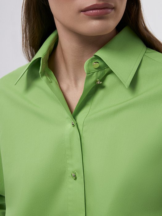 Укороченная рубашка со шнуровкой: фото №2