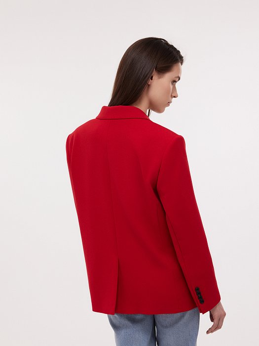 Однобортный жакет оверсайз (Р158): фото №4