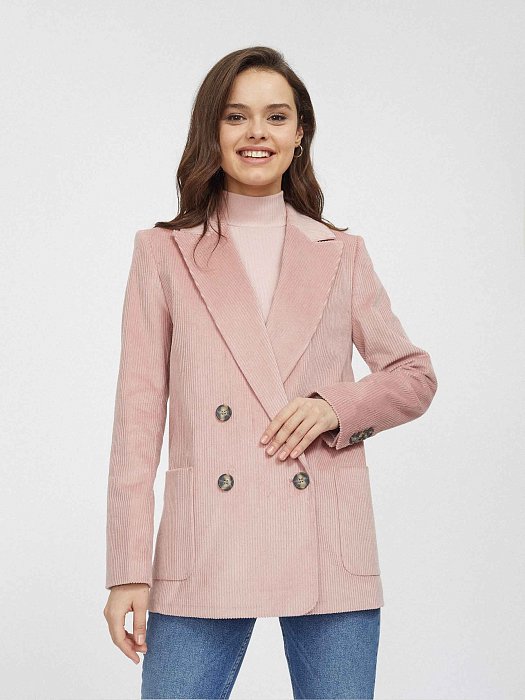 Жакет из вельвета с карманами: фото №4