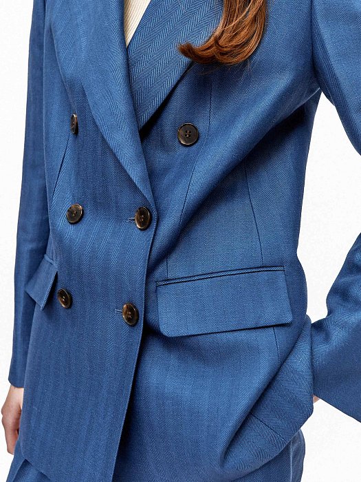 Прямой двубортный жакет : фото №4