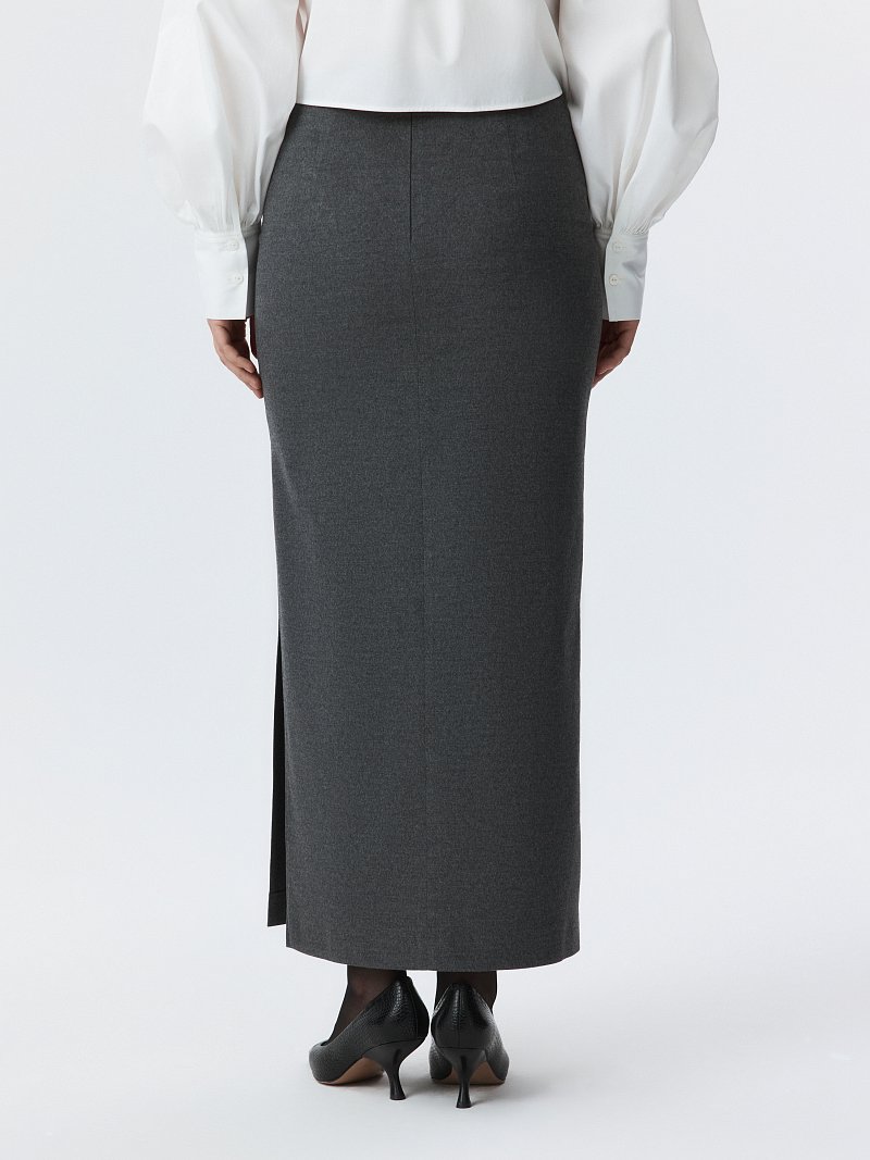 Прямая юбка-макси (Р158)