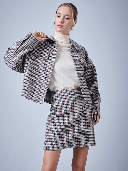 Юбка-мини из смесовой шерсти: фото №4