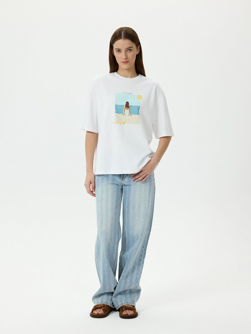 Футболка с принтом