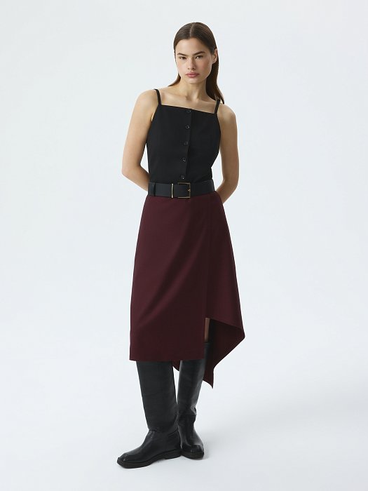 Асимметричная юбка на запах: фото №6