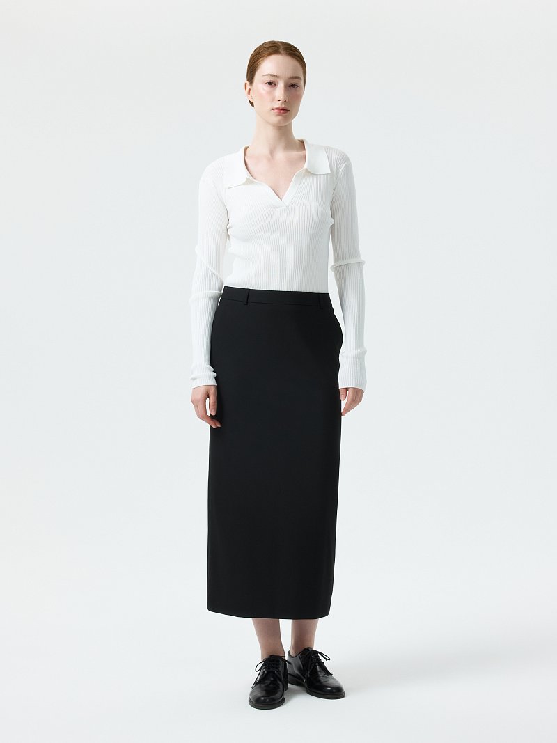 Костюмная юбка-макси