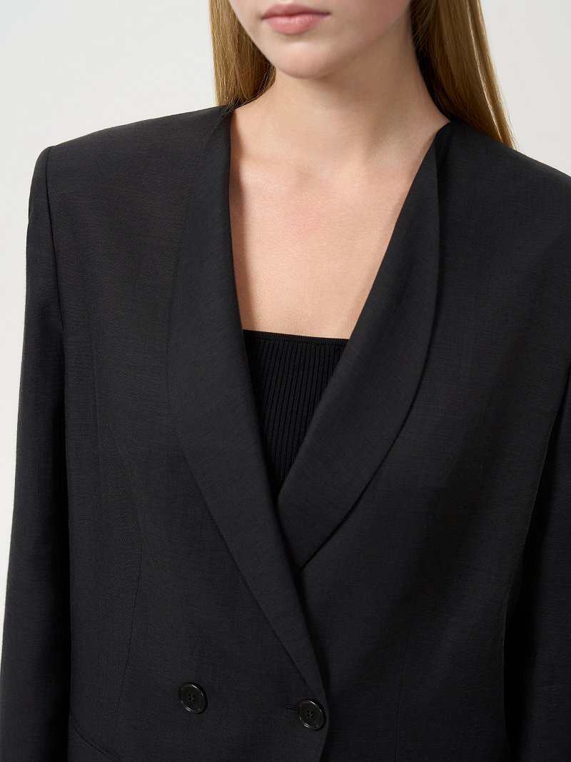 Жакет из конопляной ткани