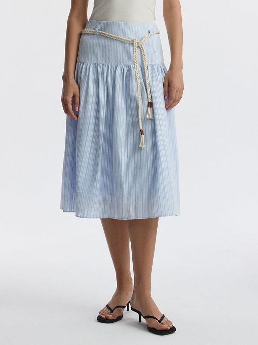 Юбка из хлопка и льна: фото №3