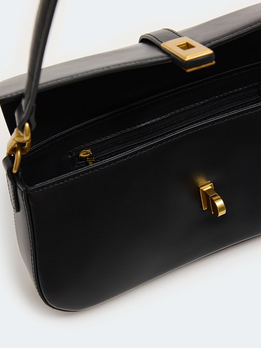 Сумка-багет из натуральной кожи: фото №5