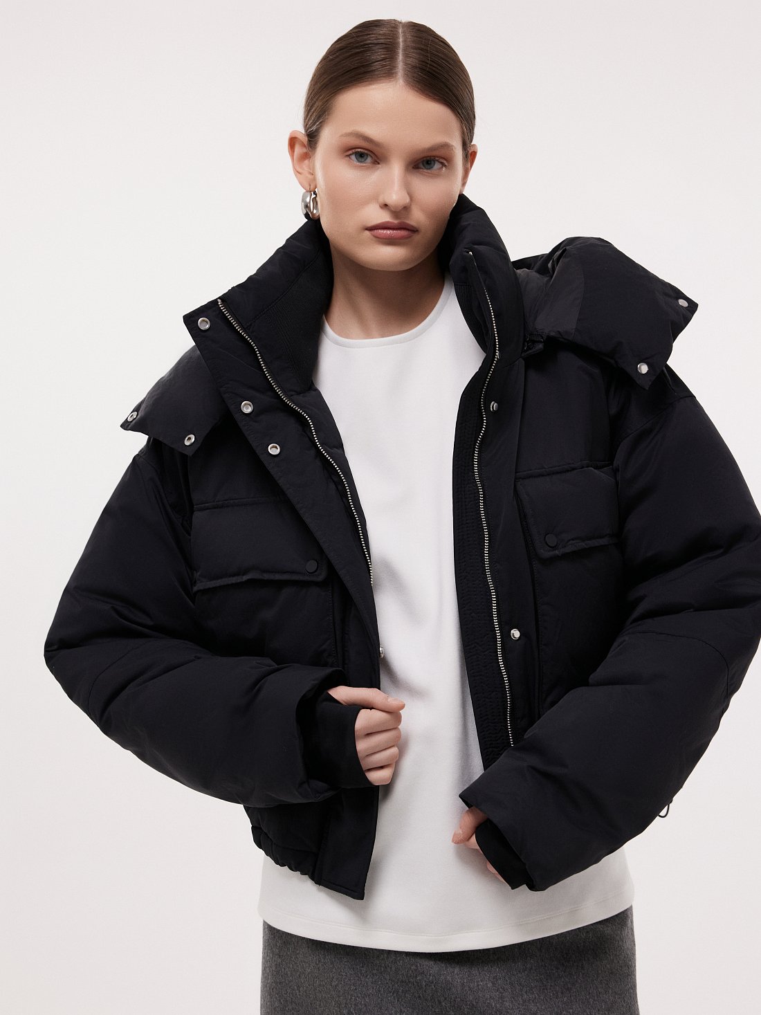 Укороченная куртка с утеплителем : фото №1