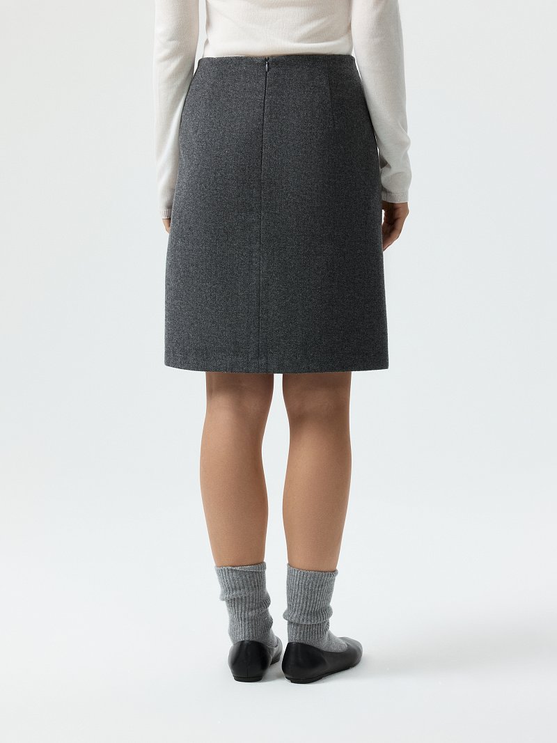 Мини-юбка из твида