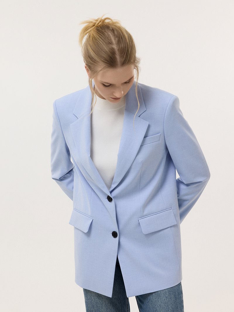 Прямой однобортный жакет