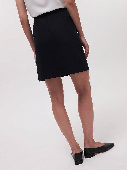 Юбка-трапеция из костюмной ткани: фото №3