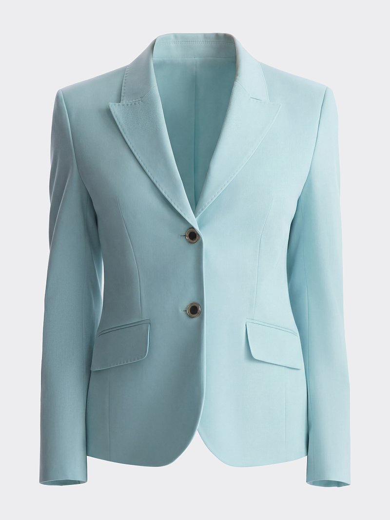 Приталенный жакет из хлопка