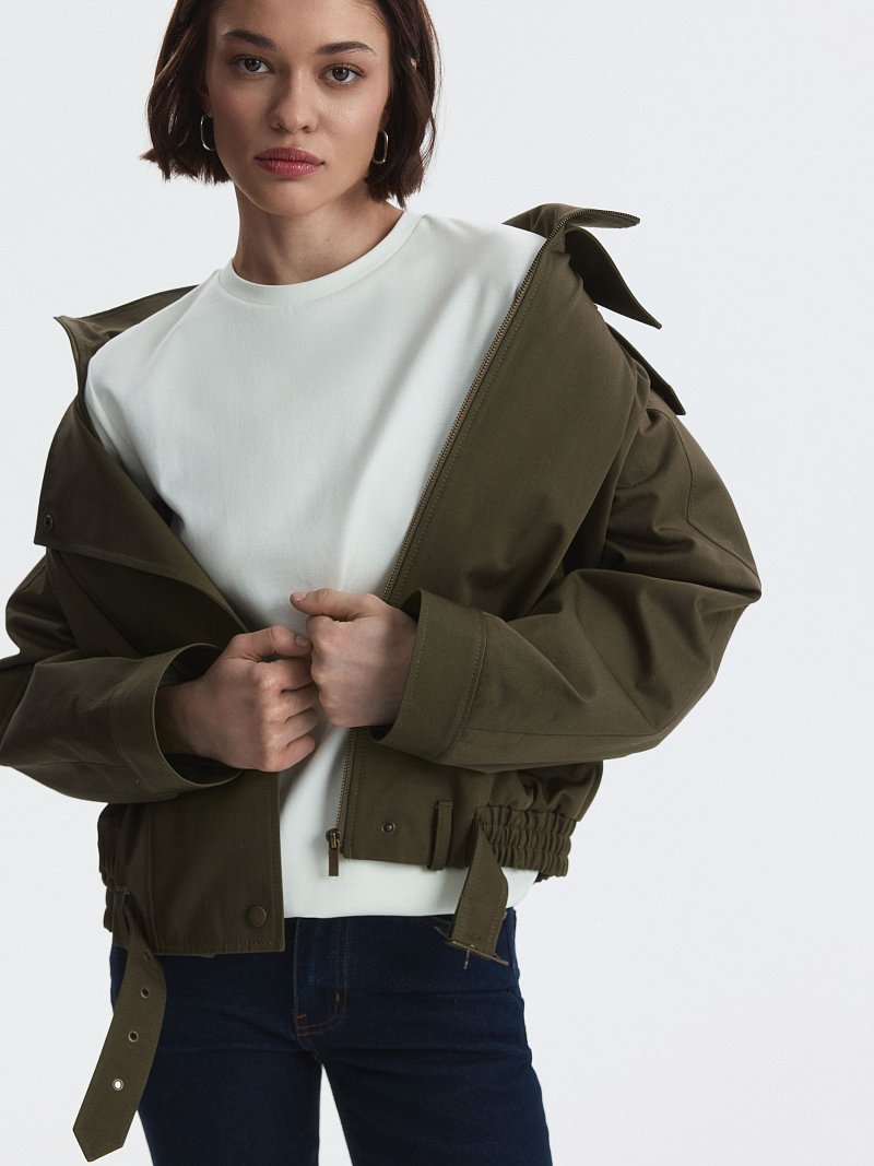 Однотонная футболка из 100% хлопка 