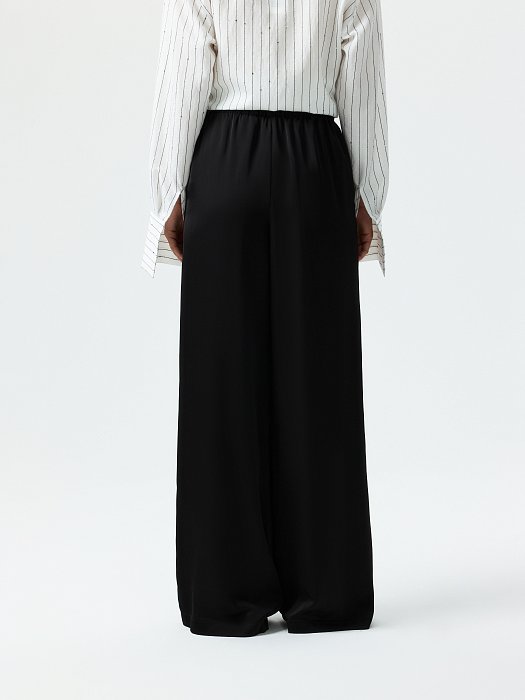 Атласные брюки на резинке: фото №5