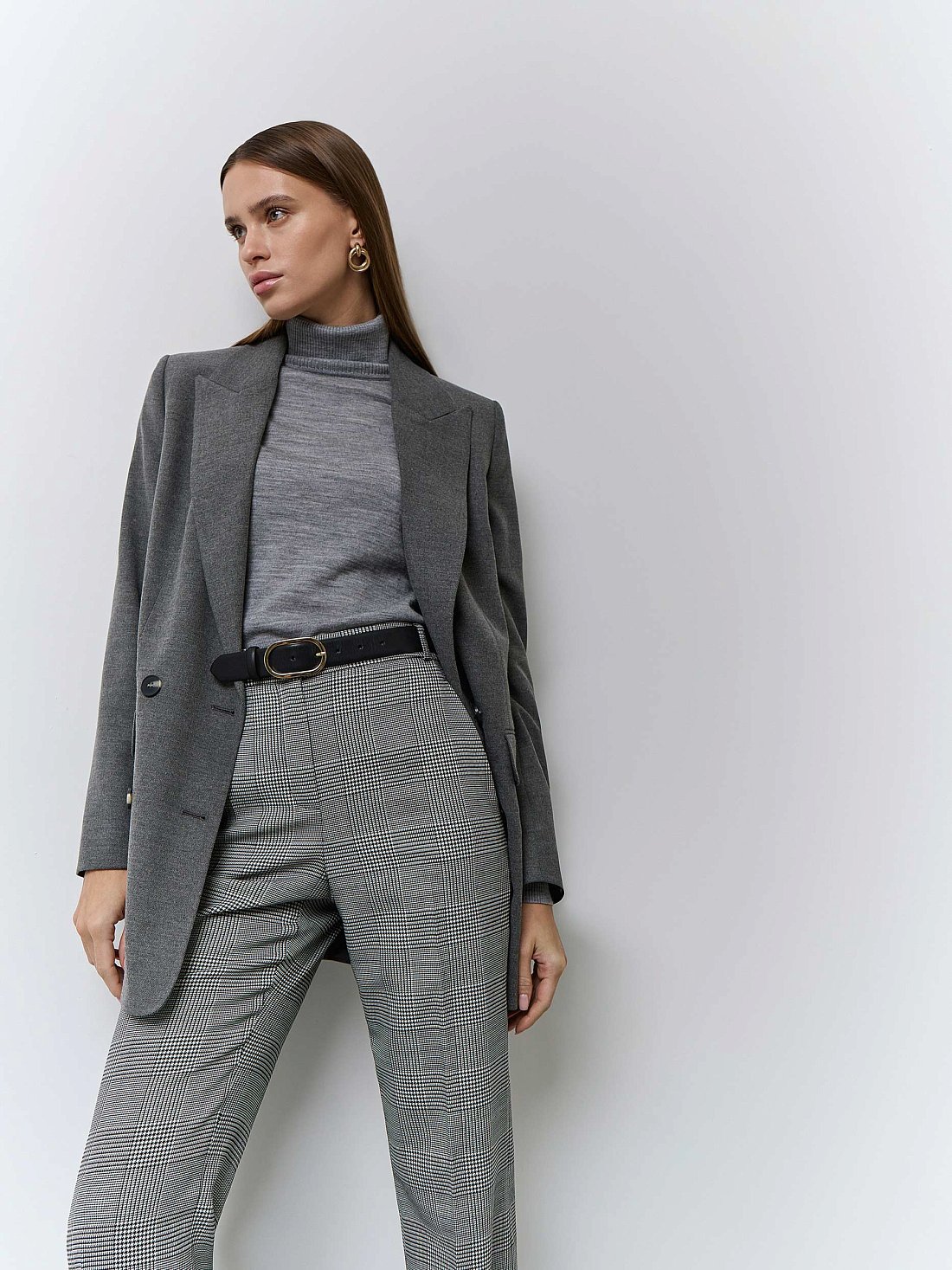 Прямые брюки с добавлением шерсти: фото №1