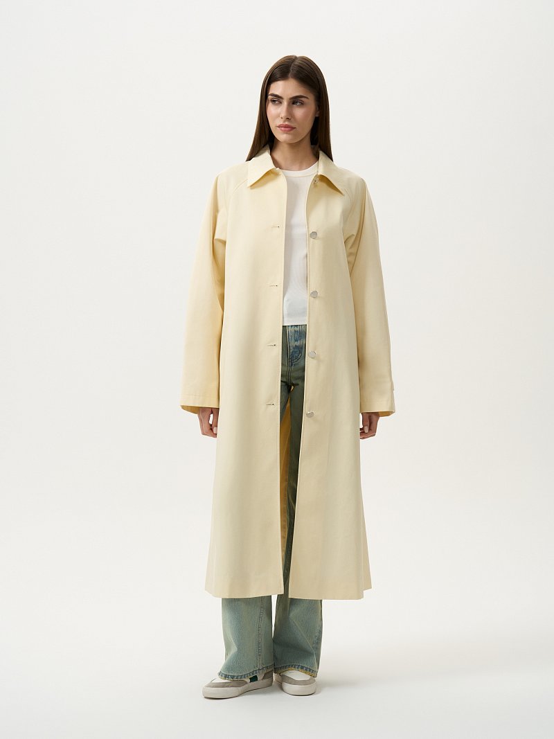 Прямой плащ из хлопка