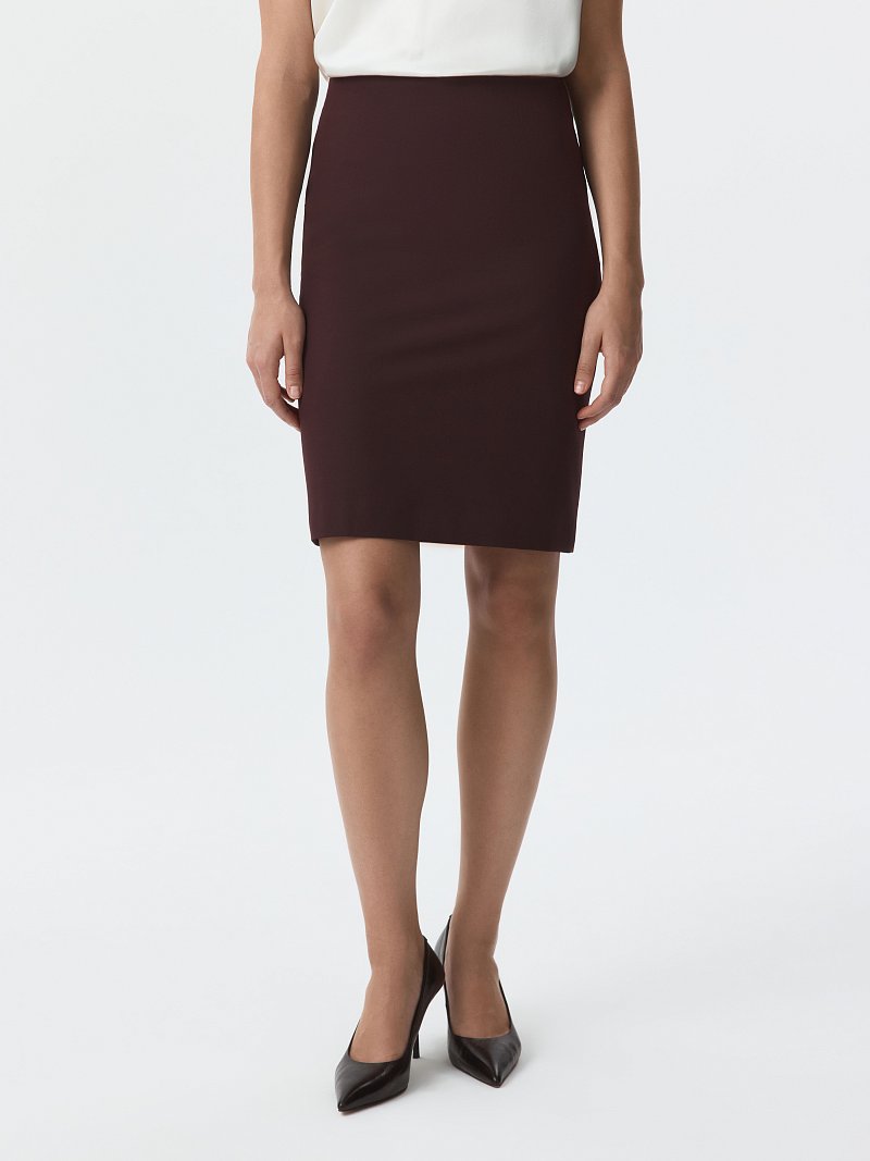 Прямая мини-юбка