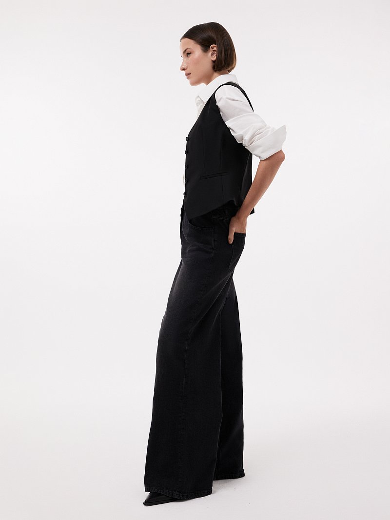 Джинсы широкого кроя