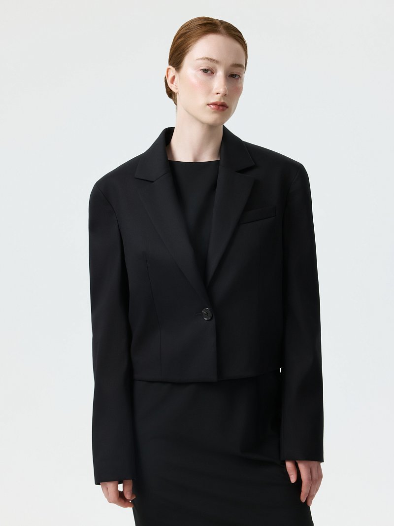 Укороченный жакет из хлопка