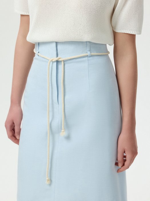 Юбка-миди со льном: фото №3