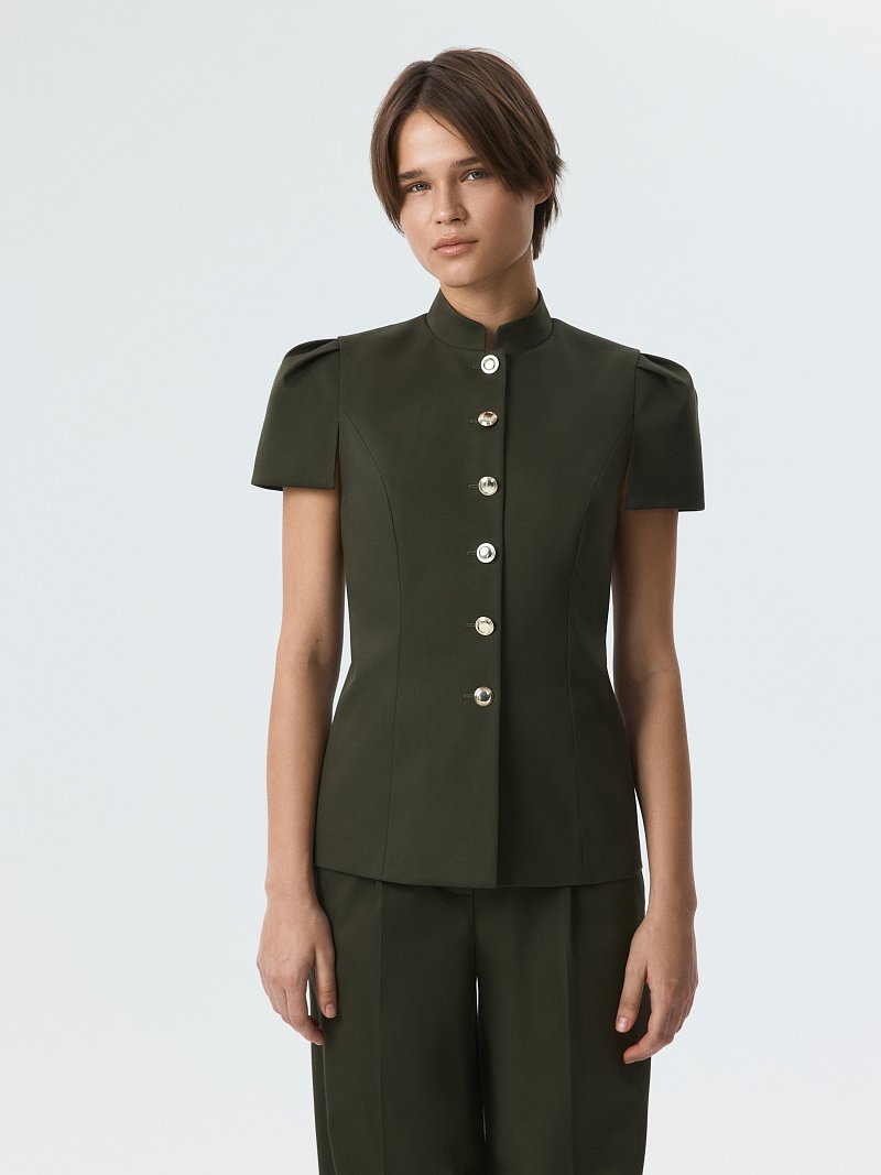 Жакет с короткими рукавами