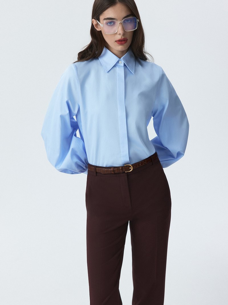 Брюки зауженного кроя