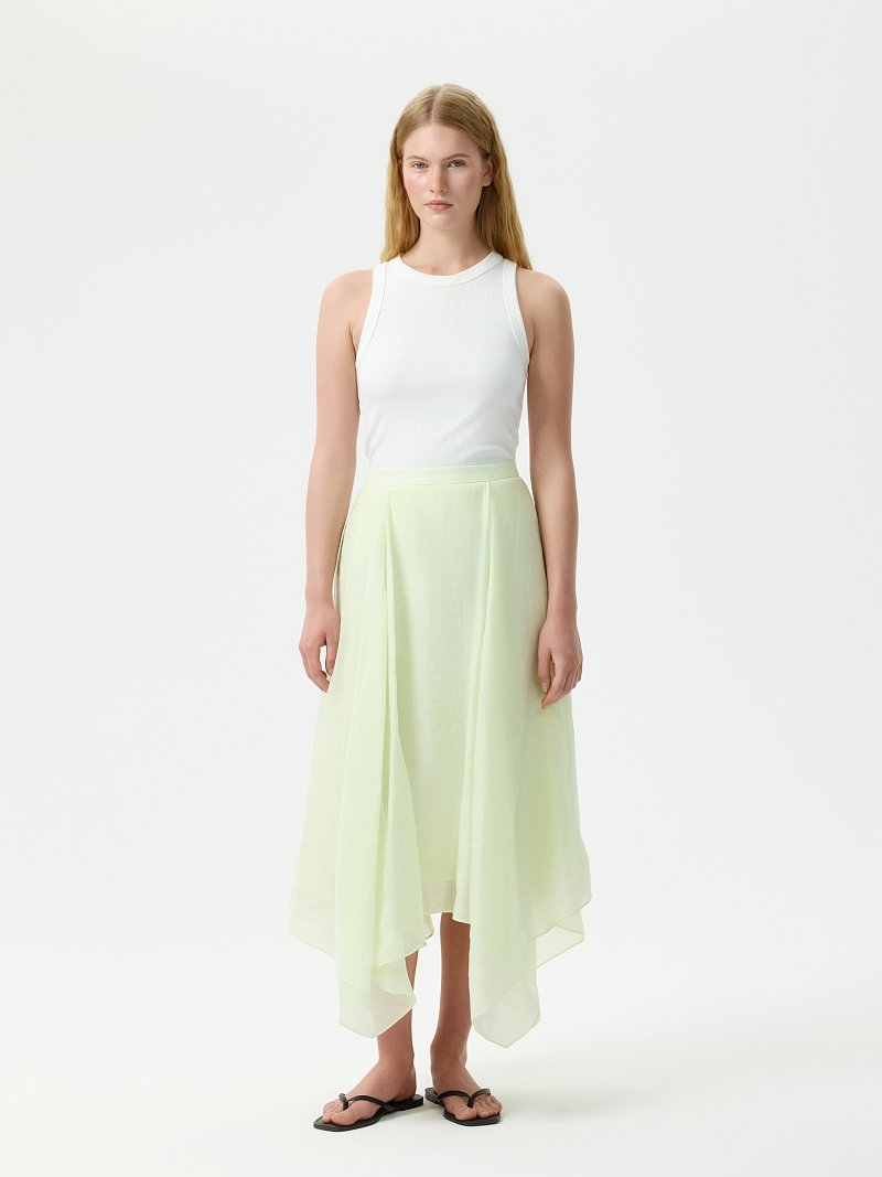 Асимметричная юбка из лиоцелла